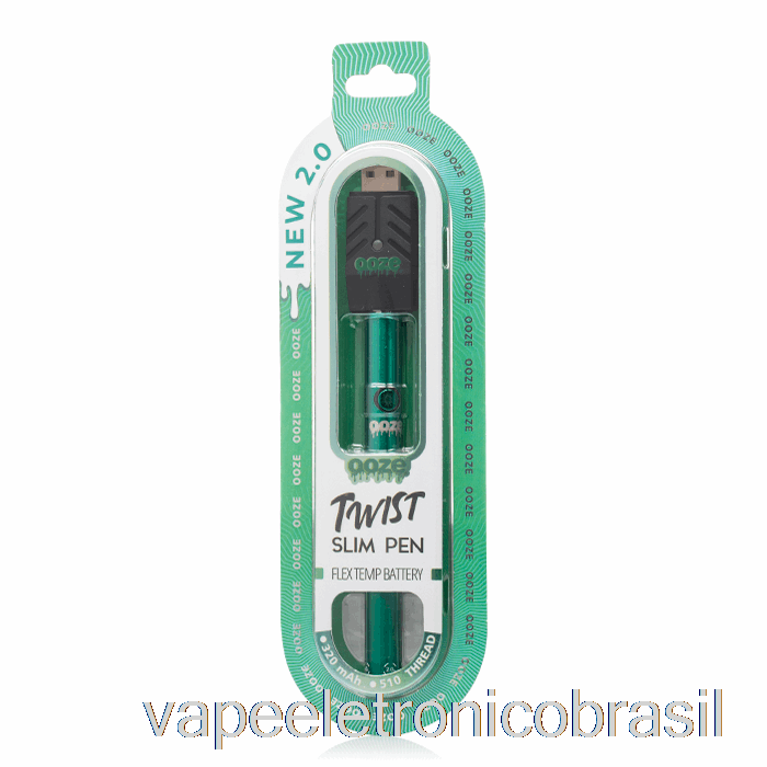 Vape Eletrônico Ooze Slim Twist Pen 2.0 Flex Temp Bateria Aqua Teal